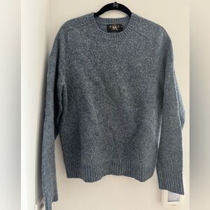 Ralph Lauren RRL Men's Heathered Gray Crewneck Sweater